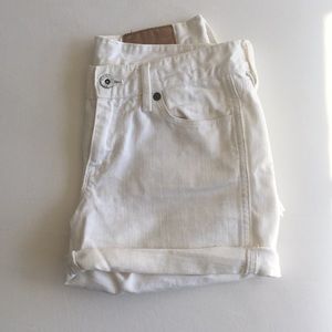 SOLD! White Madewell denim shorts size 24!